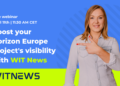 11 april Boost your project's visibility with WIT News