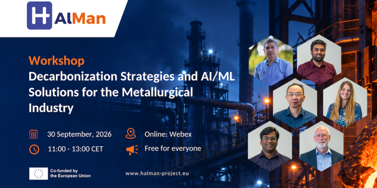 Workshop Decarbonization Strategies and AIML Solutions for the Metallurgical Industry